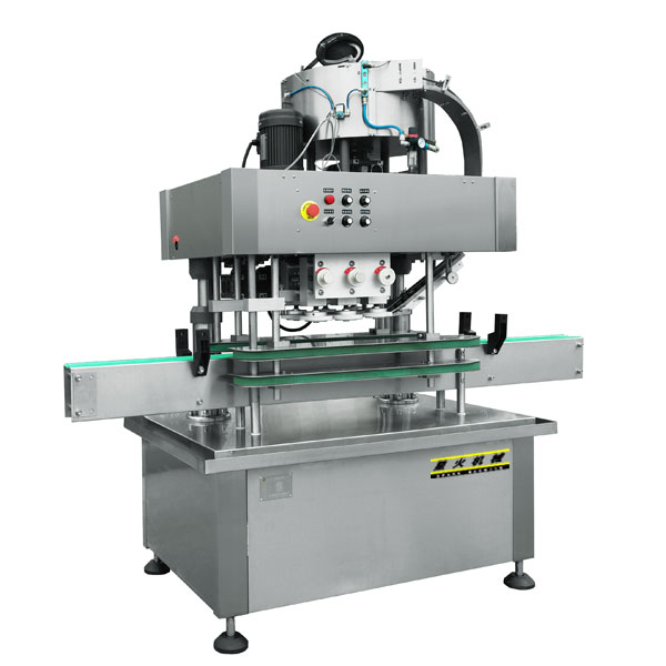 玻璃瓶高速旋蓋機-直列式全自動旋蓋設備